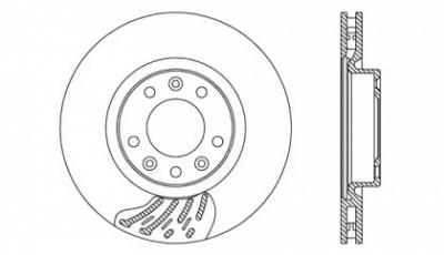 OPEN PARTS bda274220 -  Тормозной диск
